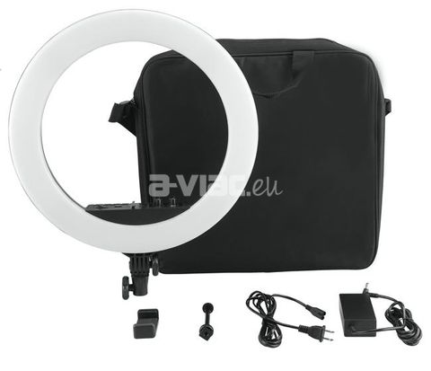 18" LED Ring Light with Battery Slot and LCD Screen