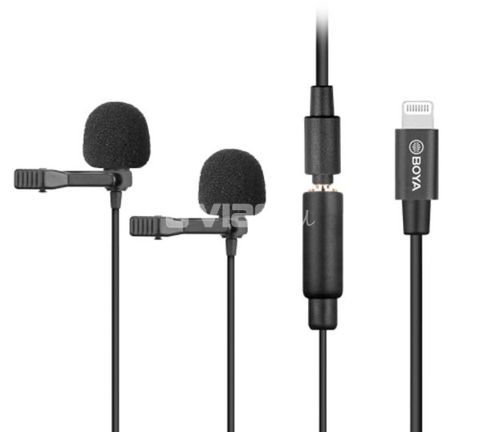 Digital Dual Lavalier Mic for iOS Devices