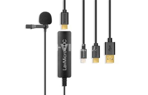 Lavalier microphone for camera and smartphone