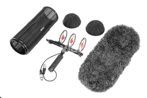 Professional Windshield and Suspension System for Shotgun Microphones