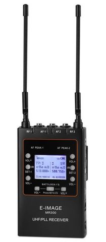 UHF 200 channels Metal Body Dual Channel Receiver