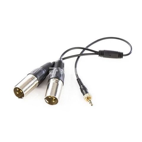 UwMic system stereo 3.5mm-XLR locking type output cable